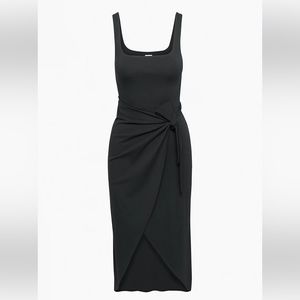 Aritzia Wilfred Saturn Midi Dress in Black XS